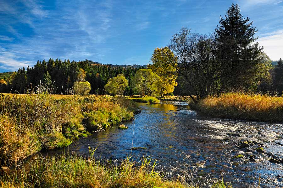 Řeka Vltava v podzimní atmosféře, foto: Libor Sváček