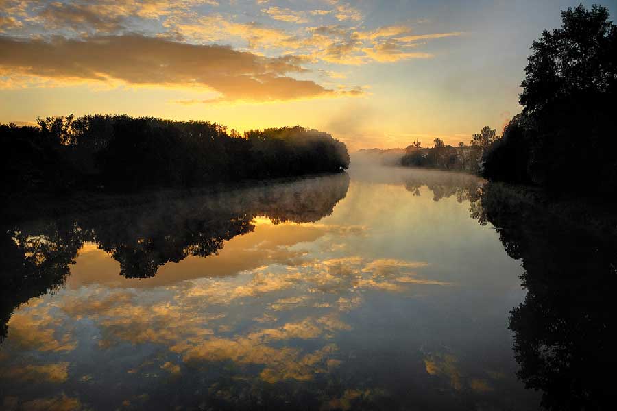 Řeka Vltava v podvečerní atmosféře, foto: Libor Sváček